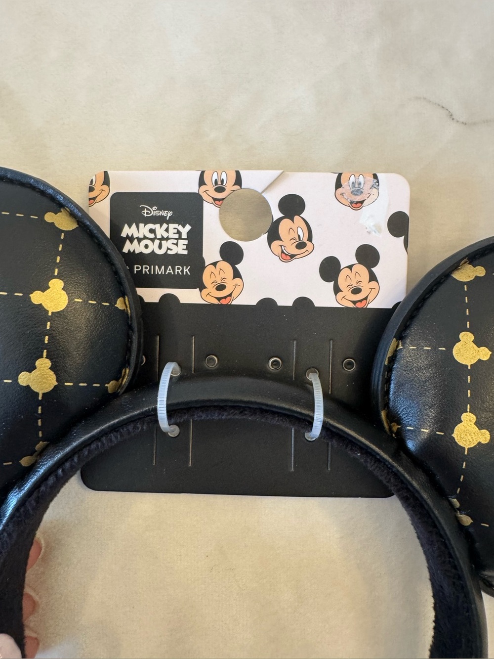 Set of 2! BRAND NEW! Minnie Ear Headbands with Polka Dot Bow & Gold Accent Ears - Picture 4 of 5